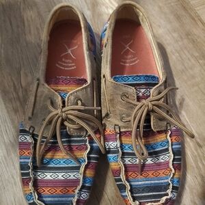 Twisted X Multicolor Patterned Women's Flats